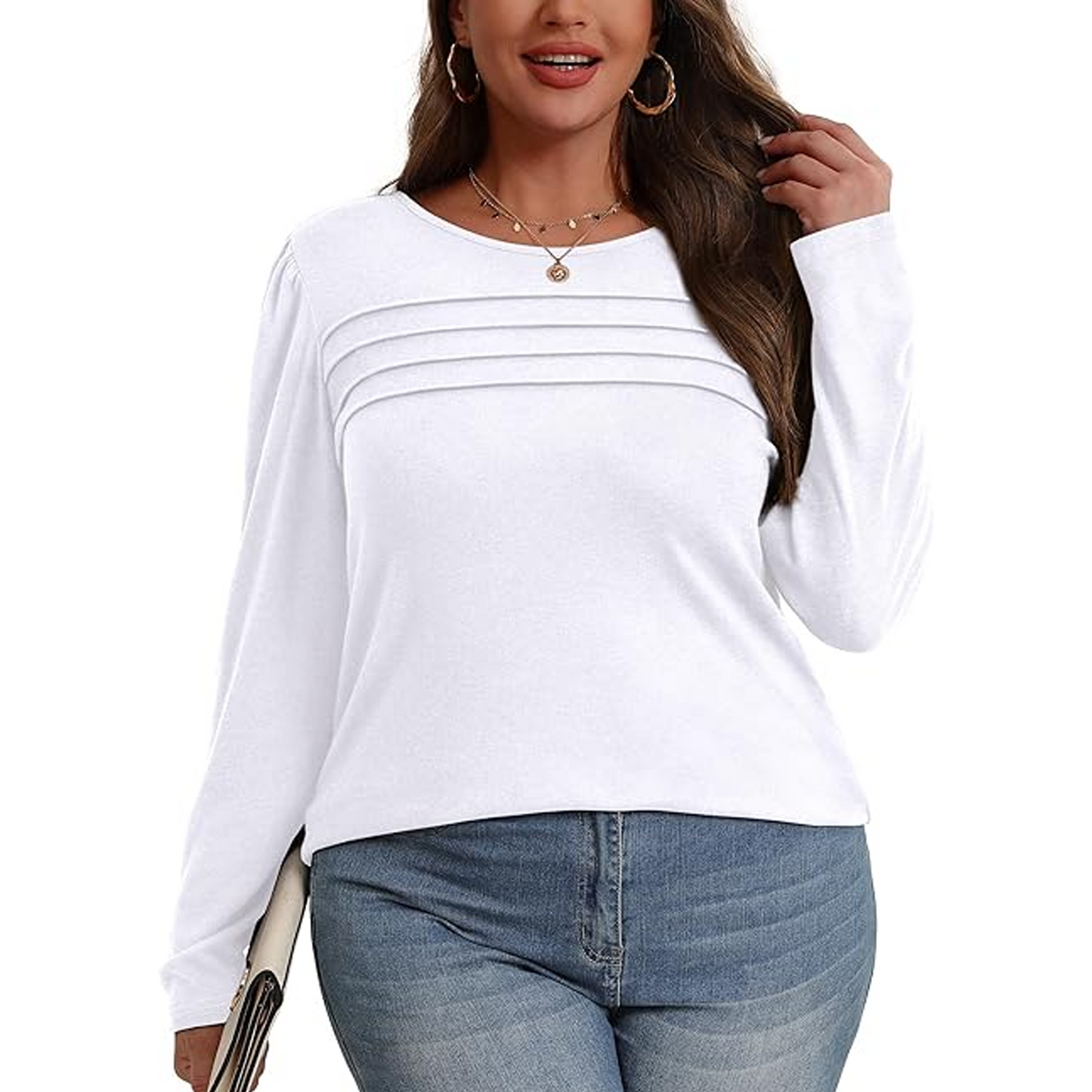 SOMER Long Sleeve Shirts for Women Fall Clothes womens tops Blouses for Women Dressy Casual Tunic Loose Fit Trendy Black
