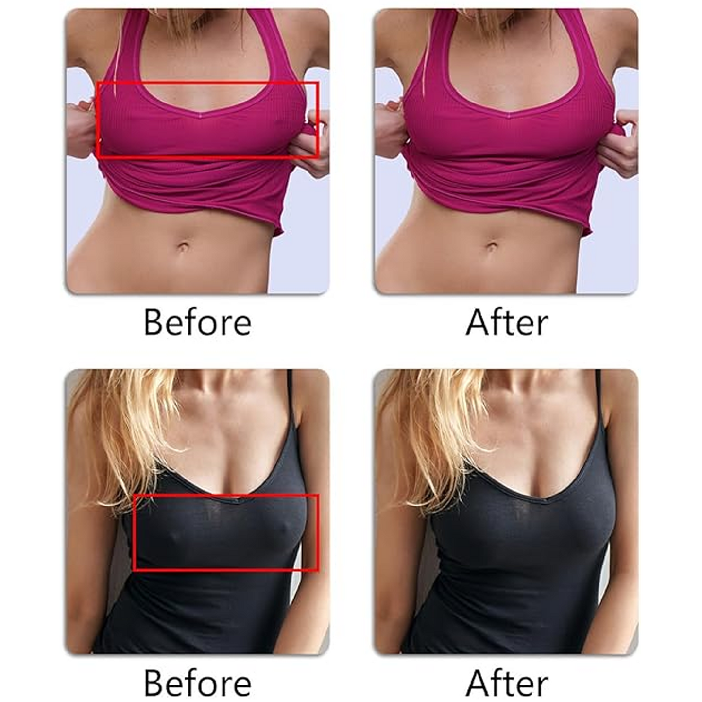 SOMER 50 Pairs Sticky Bra, Disposable Nipple Covers for Women, Plum Blossom Shaped Breast Stickers, Non-Woven Fabric Chest Pasties