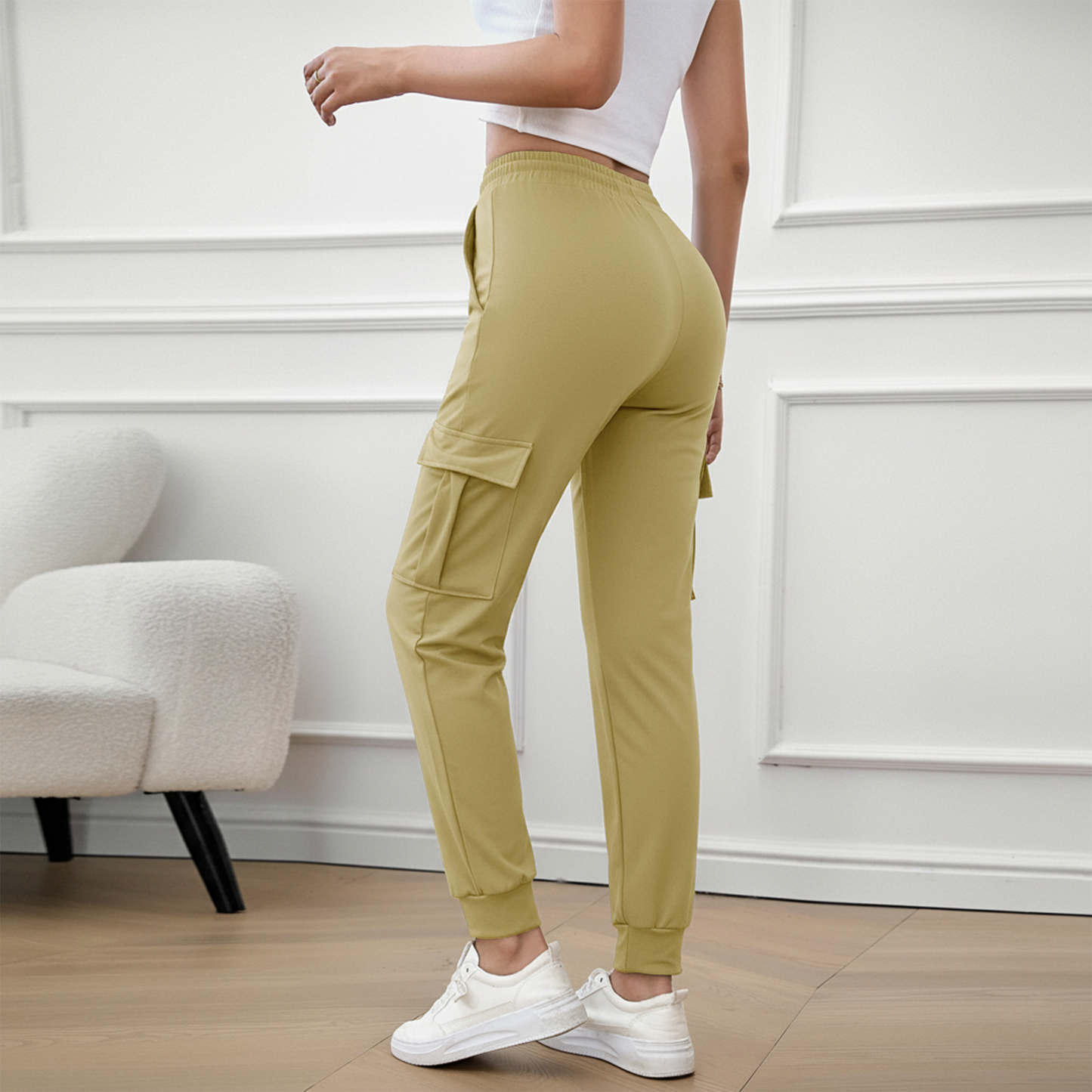 SOMER Sweatpants Women Cargo Joggers Hiking Pants Comfy Lounge Lightweight Drawstring Workout Pants with Pockets