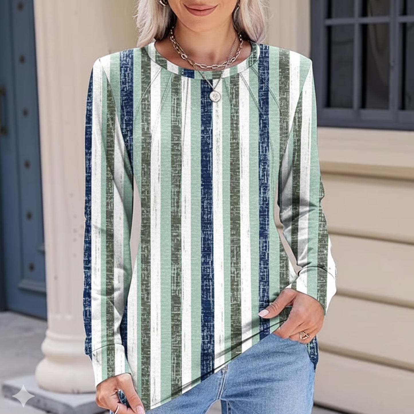 SOMER Womens Long Sleeve Shirts Pleated Blouse Business Casual Dressy Work Tops Crew Neck 2025 Fall Fashion Trendy Clothes