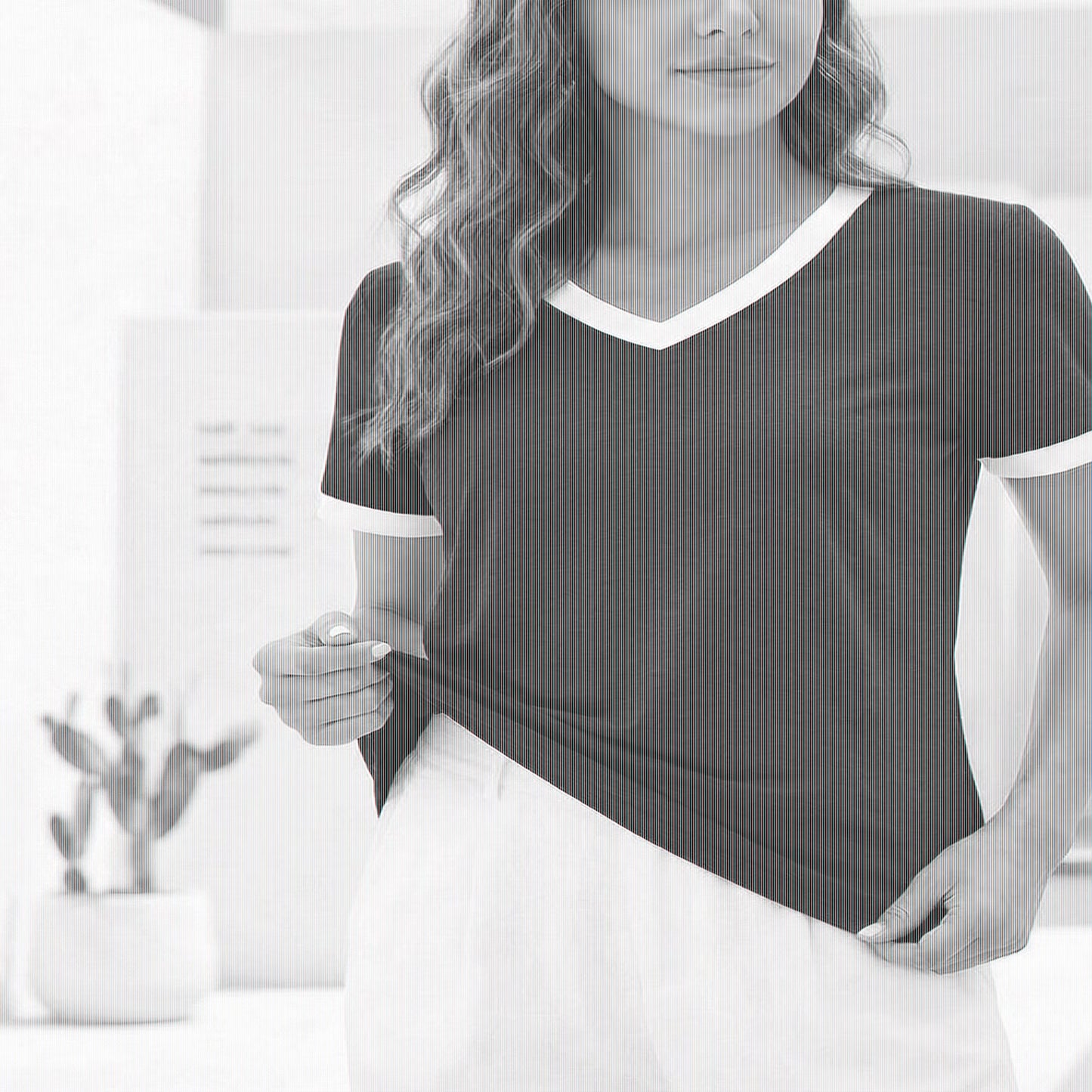 SOMER Women Tops Short Sleeve T-Shirts Summer Tops Soft Tunic V Neck Basic Blouses for Women Workout Spring Fashion 2026 Black