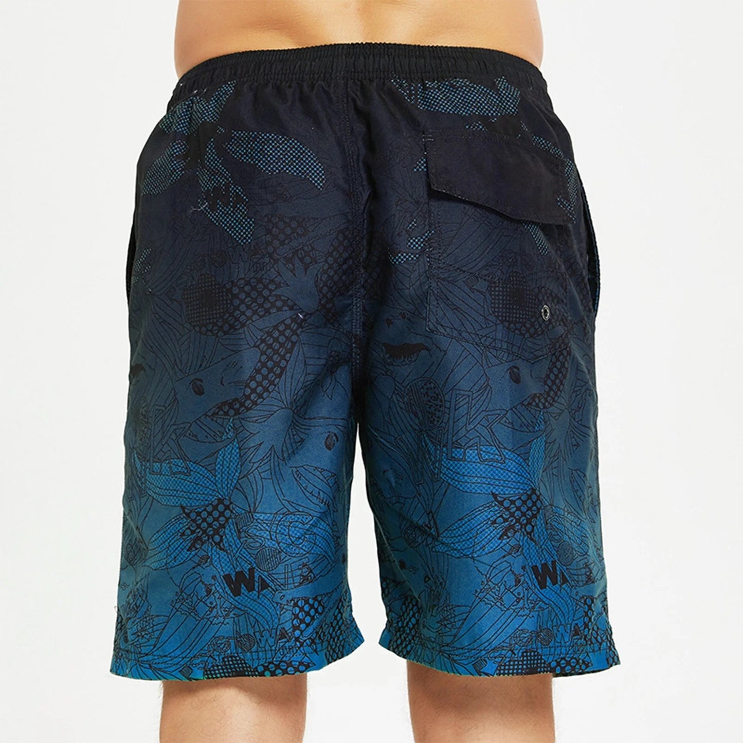 SOMER Men's Swim Trunks Long Bathing Suits with Mesh Lining and Pockets Quick Dry Beach Board Shorts