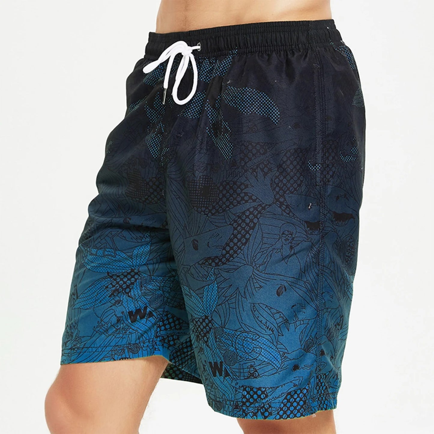 SOMER Men's Swim Trunks Long Bathing Suits with Mesh Lining and Pockets Quick Dry Beach Board Shorts