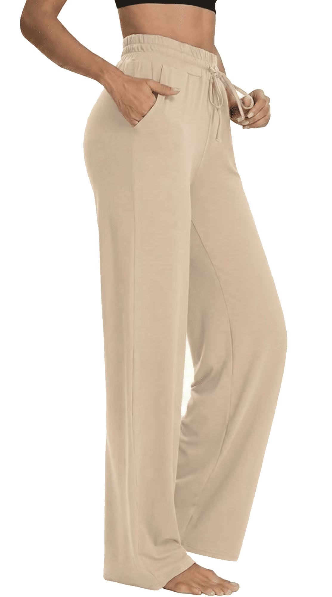 SOMER Womens Yoga Sweatpants Wide Leg Lounge Pajamas Pants Drawstring Workout Comfy Joggers Pants with Pockets