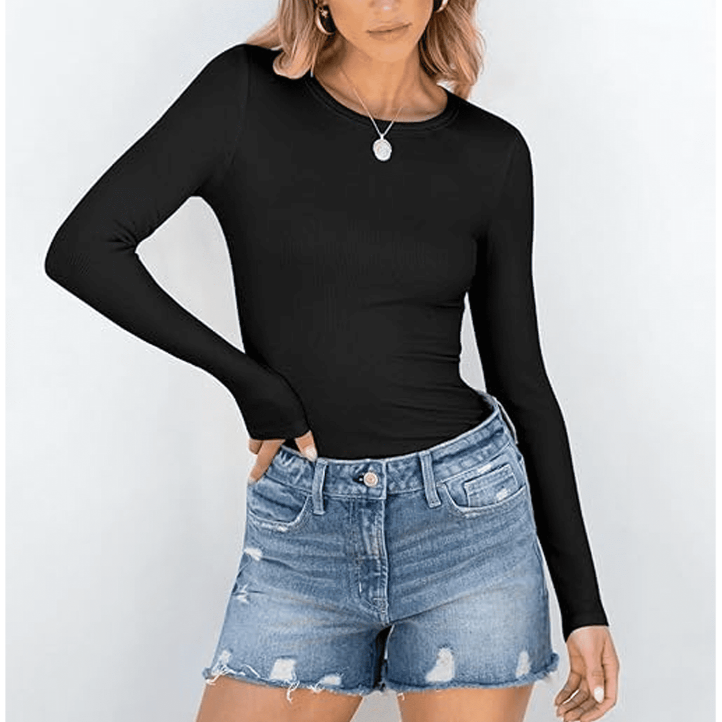 SOMER Womans Tops Fall Long Sleeve Shirts Pleated Lace Tops Casual Loose Blouses T Shirts