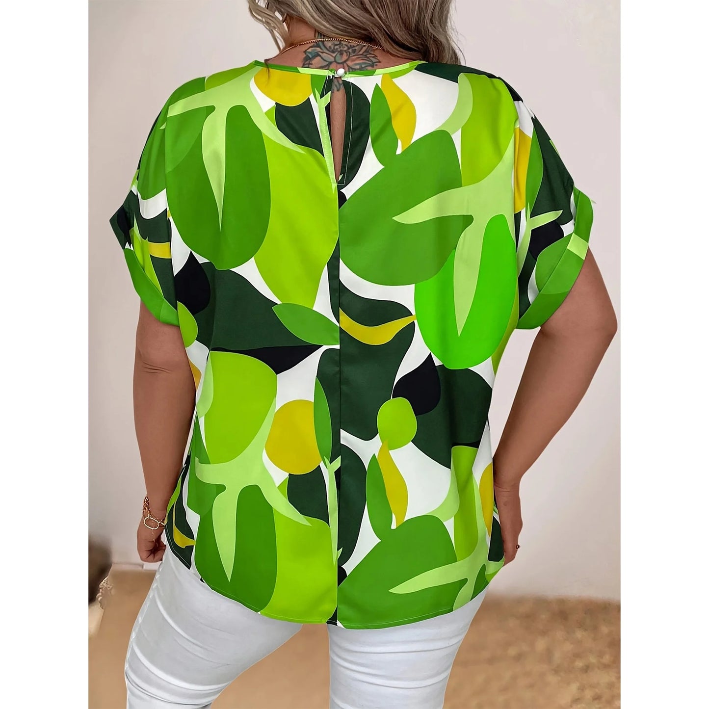SOMER Plus Size Tops For Women Short Sleeve Women's Tops Casual T Shirts