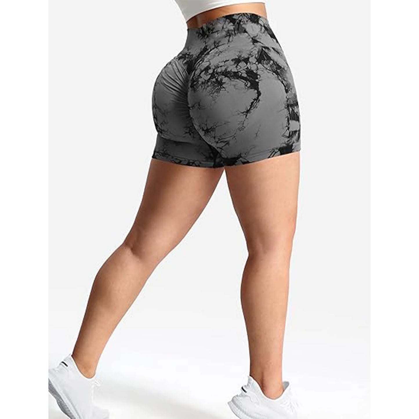 SOMER Women Gym Shorts Workout Biker Shorts Yoga Booty Shorts Scrunch Butt Lifting Seamless Shorts