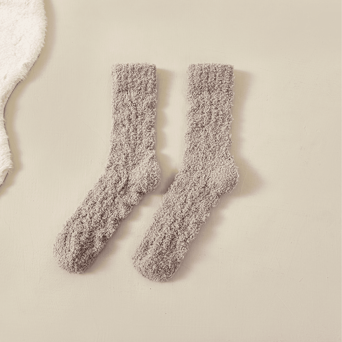 SOMER 3 Pairs Fuzzy Socks, Cute Cozy Fluffy Socks for Women, Soft Warm Winter Slipper Socks for Women