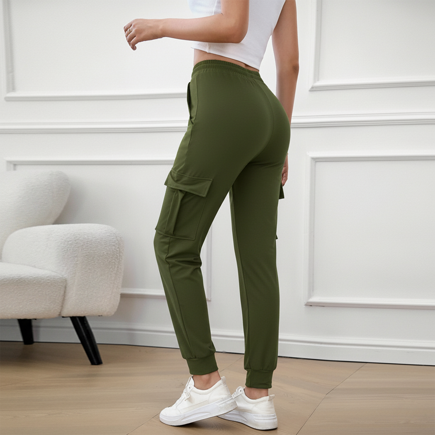 SOMER Sweatpants Women Cargo Joggers Hiking Pants Comfy Lounge Lightweight Drawstring Workout Pants with Pockets
