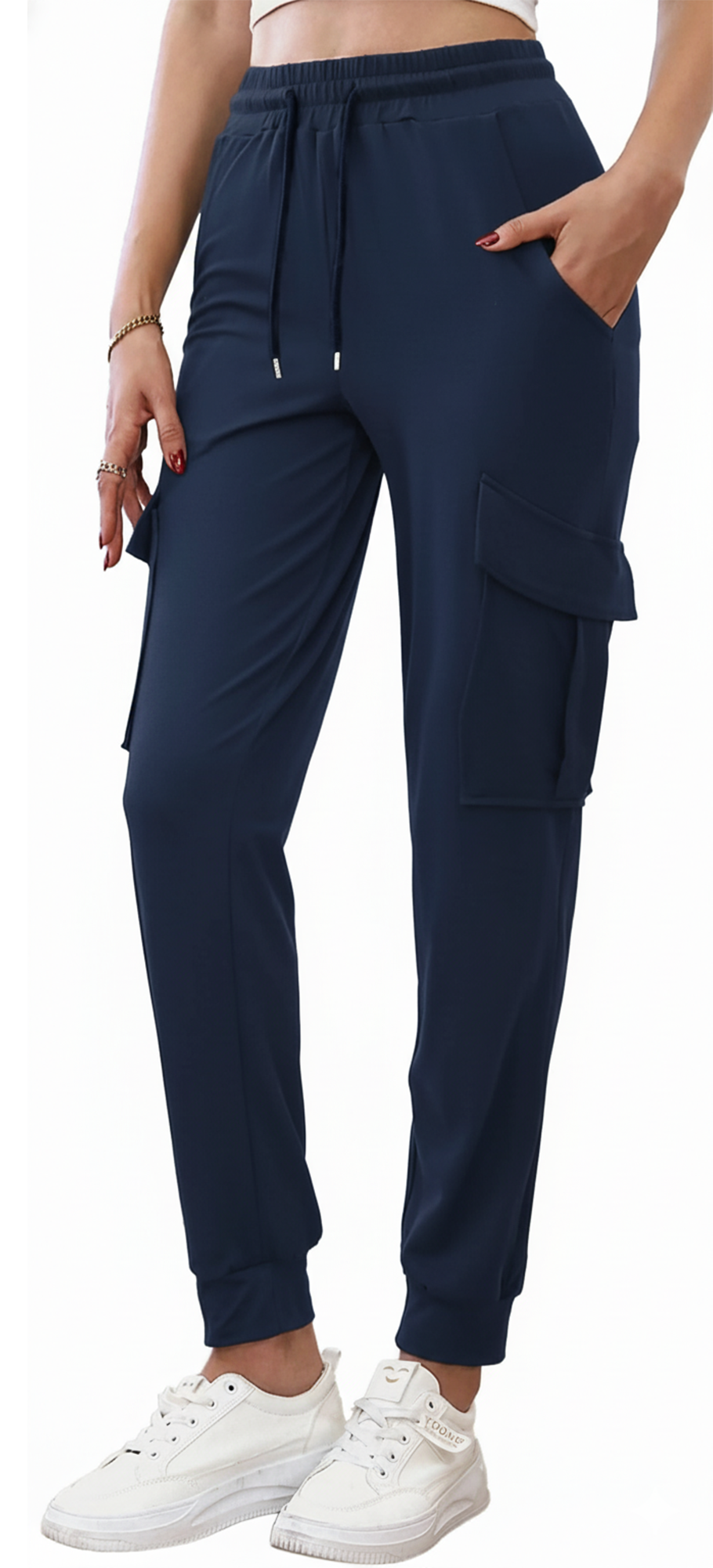 SOMER Sweatpants Women Cargo Joggers Hiking Pants Comfy Lounge Lightweight Drawstring Workout Pants with Pockets