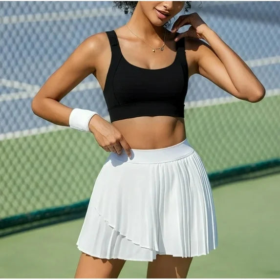 SOMER High Impact Sports Bra for Women Padded Seamless Workout Bra Adjustable Supportive Tank Top for Running Yoga Gym Fitness and Everyday Comfort