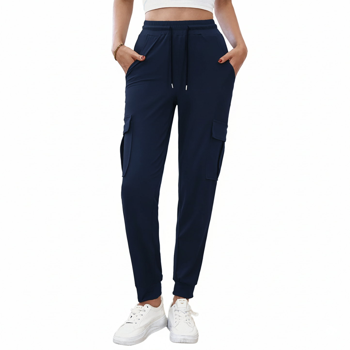 SOMER Sweatpants Women Cargo Joggers Hiking Pants Comfy Lounge Lightweight Drawstring Workout Pants with Pockets