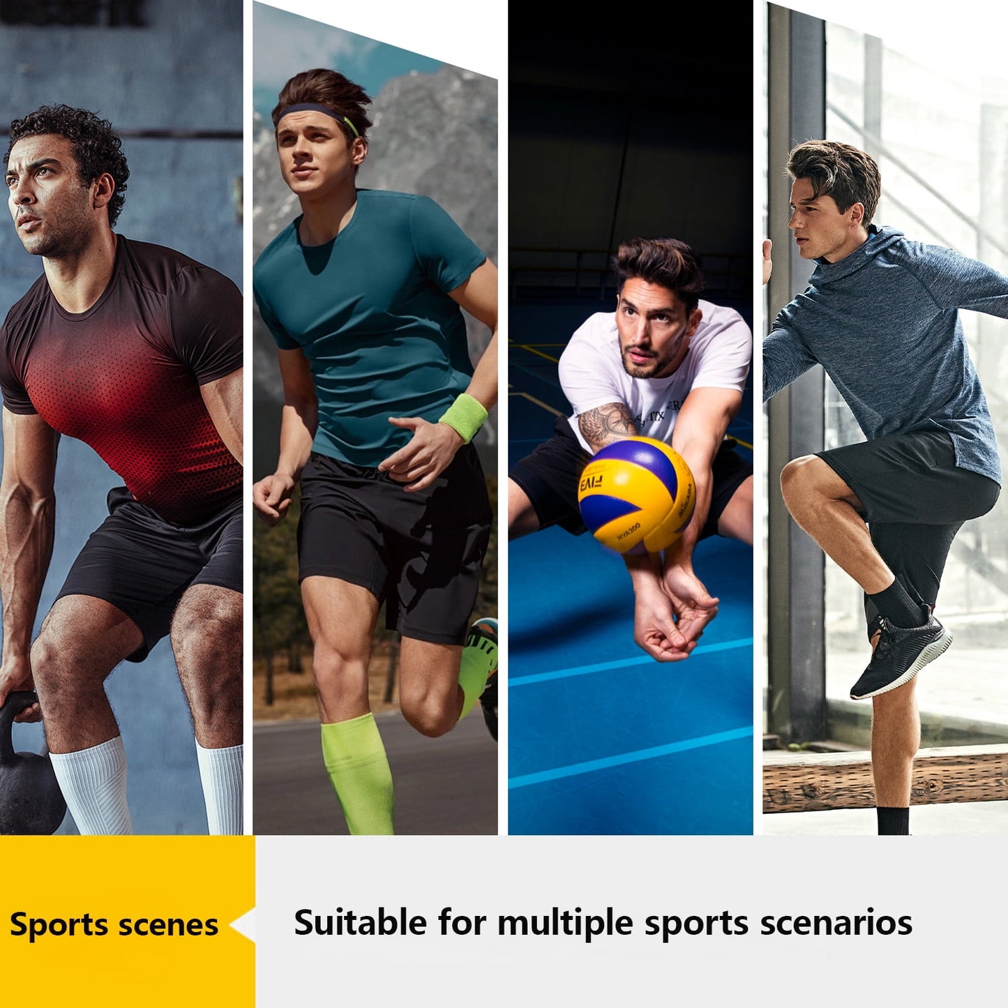 SOMER Mens Shorts 2 in 1 Gym Shorts Quick Dry Running Shorts for Men with Zipper Pockets and Drawstring Black Athletic Workout
