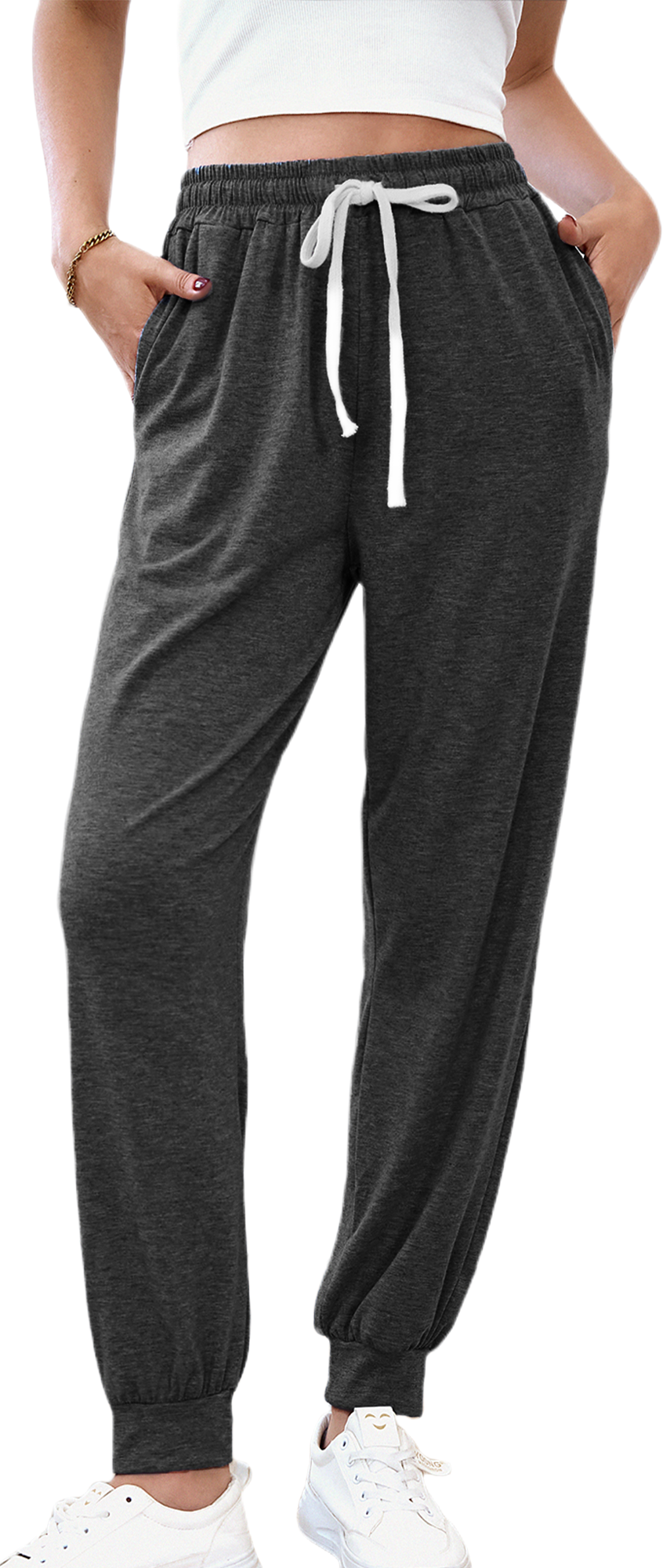 SOMER Women's Workout Sweatpants Jogger Lounge Pants with Pockets Light Weight Loose Comfy Casual Pajama Pants