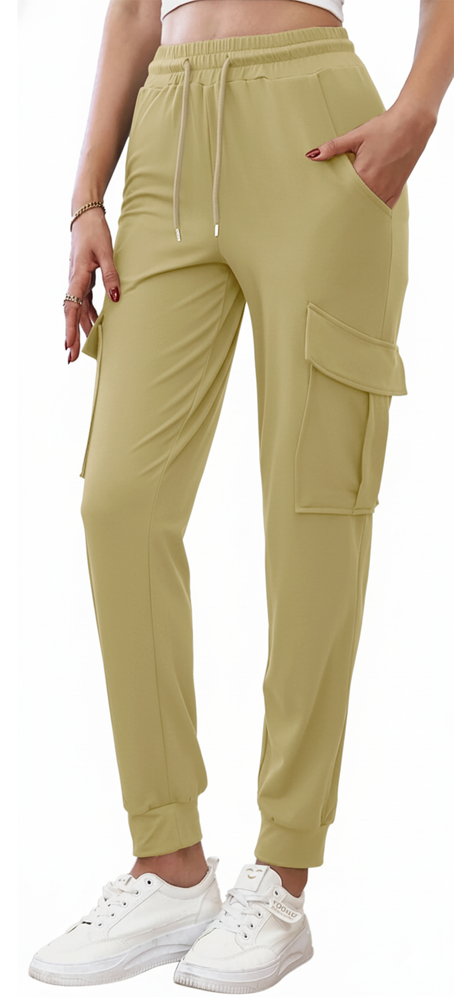 SOMER Sweatpants Women Cargo Joggers Hiking Pants Comfy Lounge Lightweight Drawstring Workout Pants with Pockets