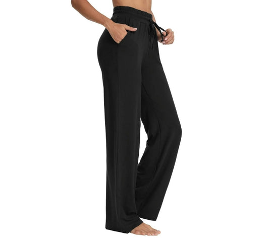 SOMER Womens Yoga Sweatpants Wide Leg Lounge Pajamas Pants Drawstring Workout Comfy Joggers Pants with Pockets