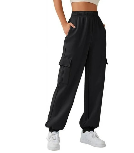 SOMER Womens Sweatpants Cargo Pants Joggers High Waisted Pants Jogging Running Casual Lounge Pants with Pockets