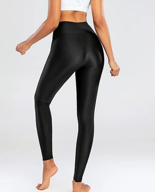 SOMER Women's High Waisted Yoga Leggings Wide Waistband Gym Workout Pants Skinny Fit Running Fitness Tights