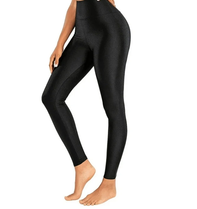 SOMER Women's High Waisted Yoga Leggings Wide Waistband Gym Workout Pants Skinny Fit Running Fitness Tights