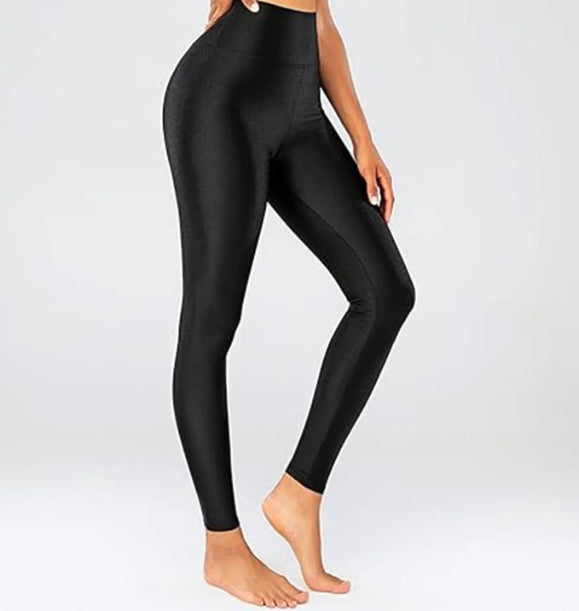SOMER Women's High Waisted Yoga Leggings Wide Waistband Gym Workout Pants Skinny Fit Running Fitness Tights