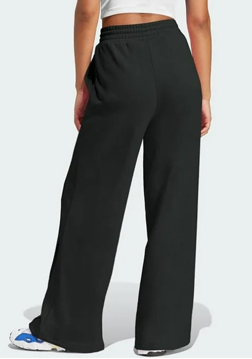 SOMER Yoga Sweatpants High Waisted for Women Elastic Elevated Seams Wide Leg Drawstring Loose Joggers Long Pants with Pockets
