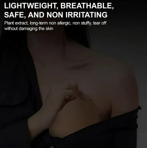 SOMER 2 Pack Strapless Bra Invisible Push-Up Sticky Bra, Adhesive Bra Fan-Shaped for Weddings Parties (Skin and Black)