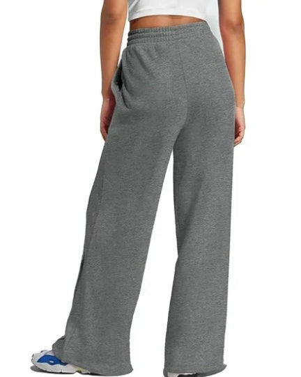 SOMER Yoga Sweatpants High Waisted for Women Elastic Elevated Seams Wide Leg Drawstring Loose Joggers Long Pants with Pockets
