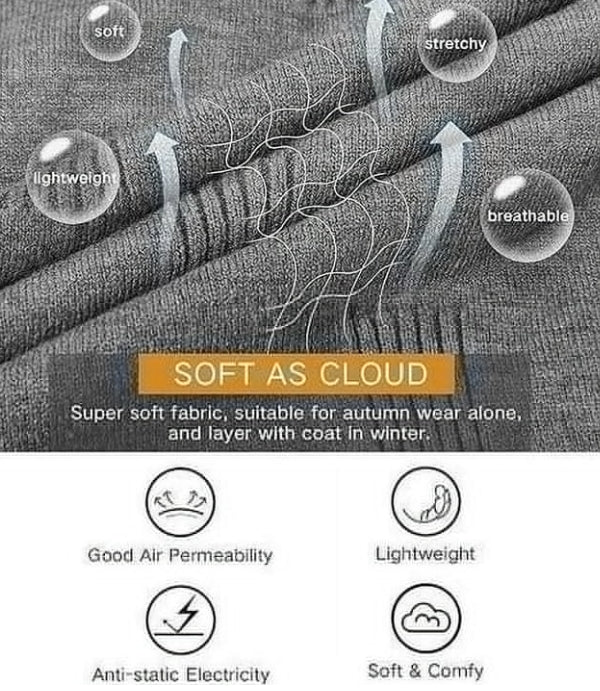 SOMER Womens Sweaters V Neck Pullover Long Sleeve Knitted Cozy Dressy Casual Lightweight Ladies Trendy Spring Fall Winter Sweaters for Women 2025