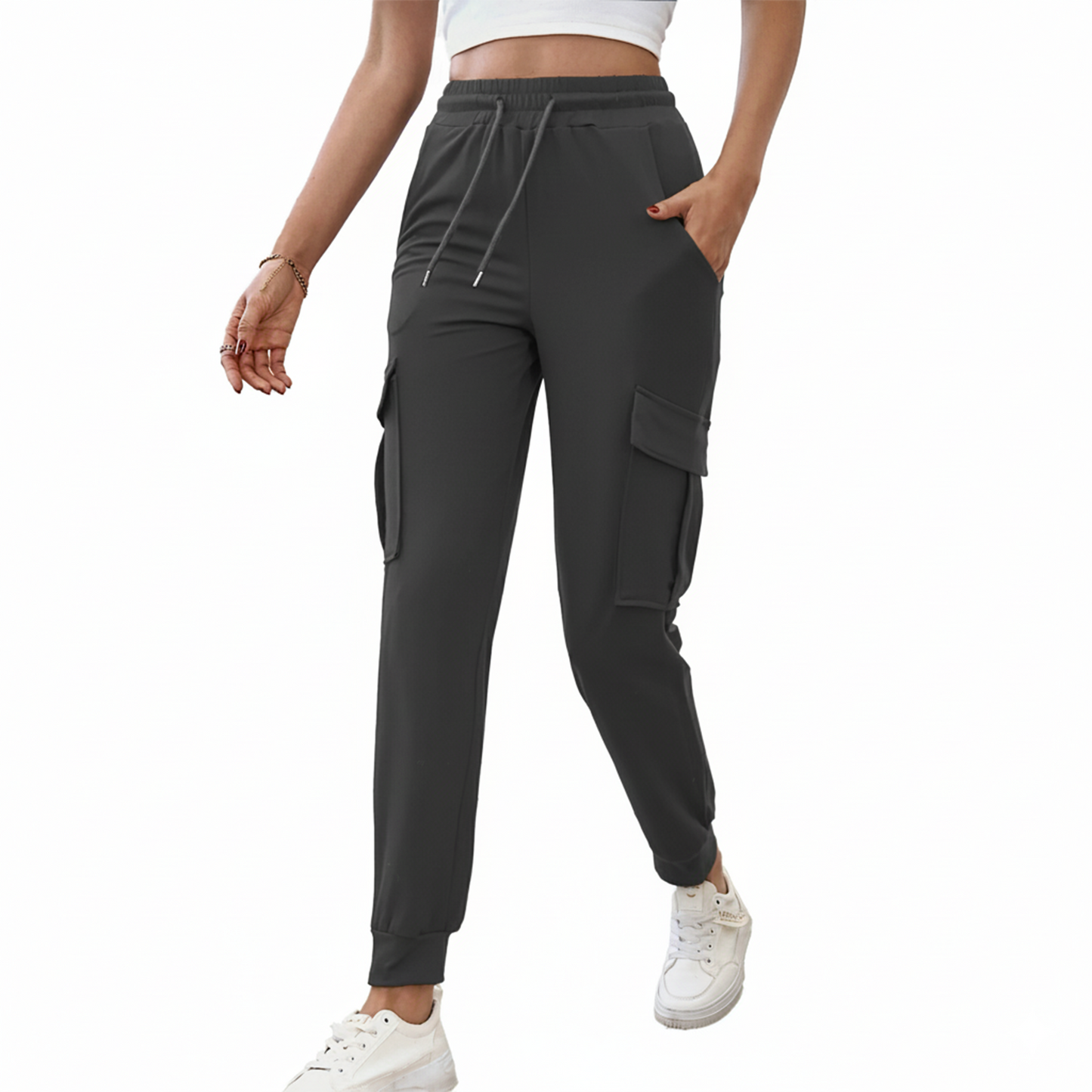 SOMER Sweatpants Women Cargo Joggers Hiking Pants Comfy Lounge Lightweight Drawstring Workout Pants with Pockets
