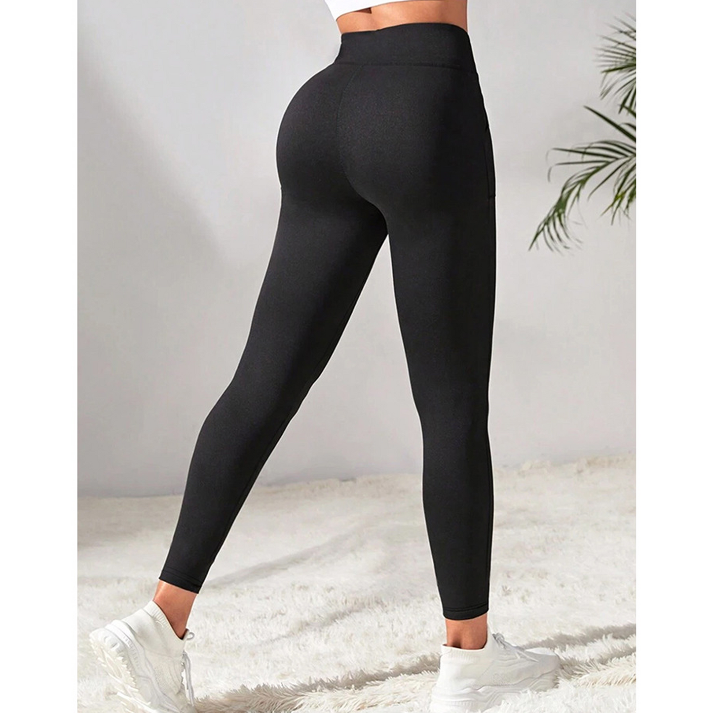 SOMER Leggings for Women Yoga Pants Black Womens Joggers Drawstring High Waisted Leggings with Pockets for Gym Workout Pants 2025