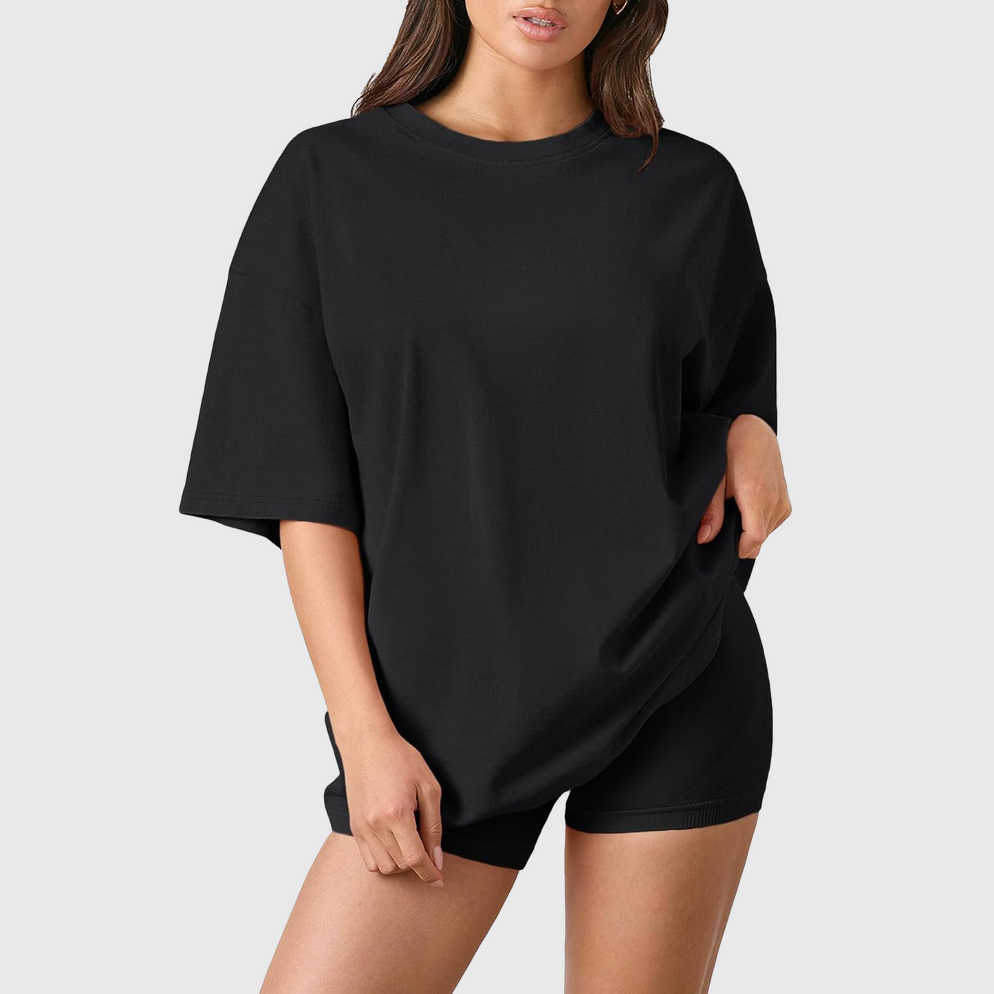 SOMER Womens Oversized Summer T Shirts Fashion Workout Plus Size Tops Short Sleeve Beach Vacation Gym Clothes 2025