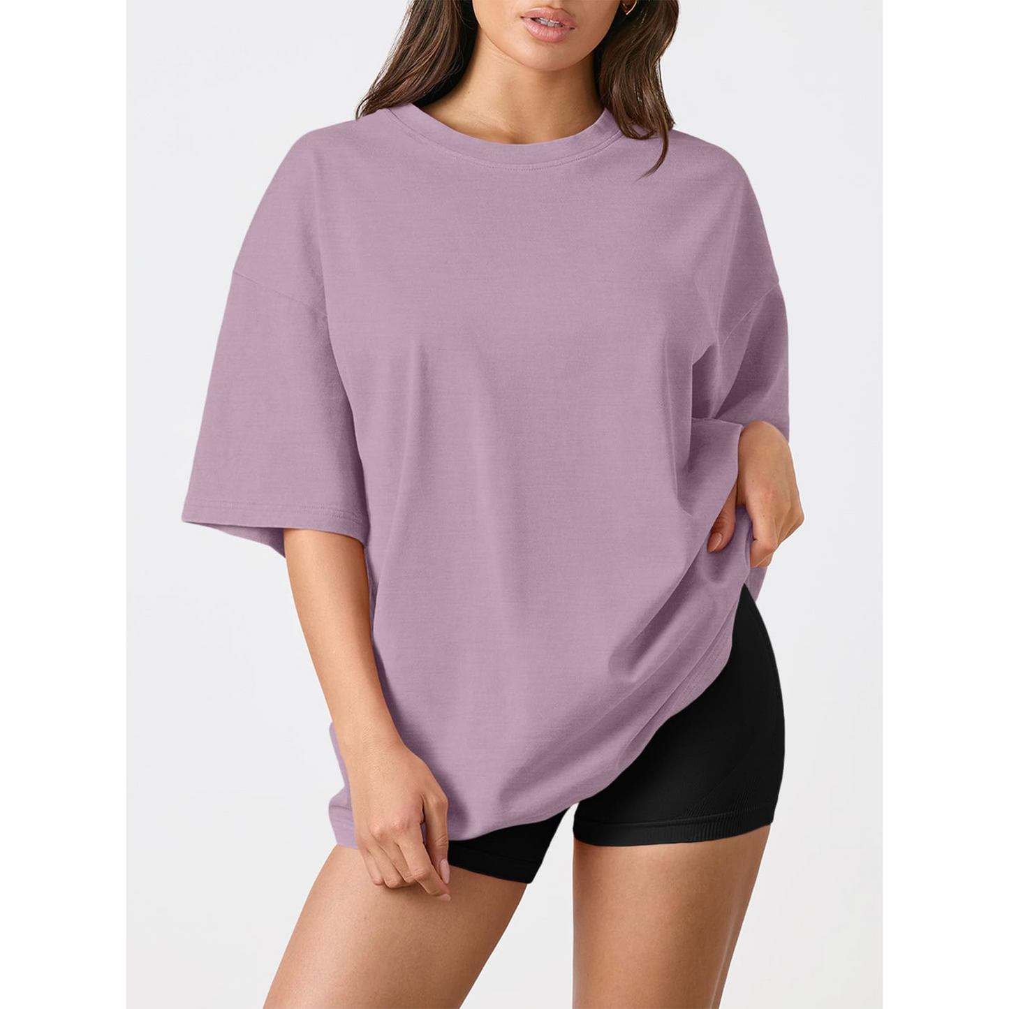 SOMER Womens Oversized Summer T Shirts Fashion Workout Plus Size Tops Short Sleeve Beach Vacation Gym Clothes 2025