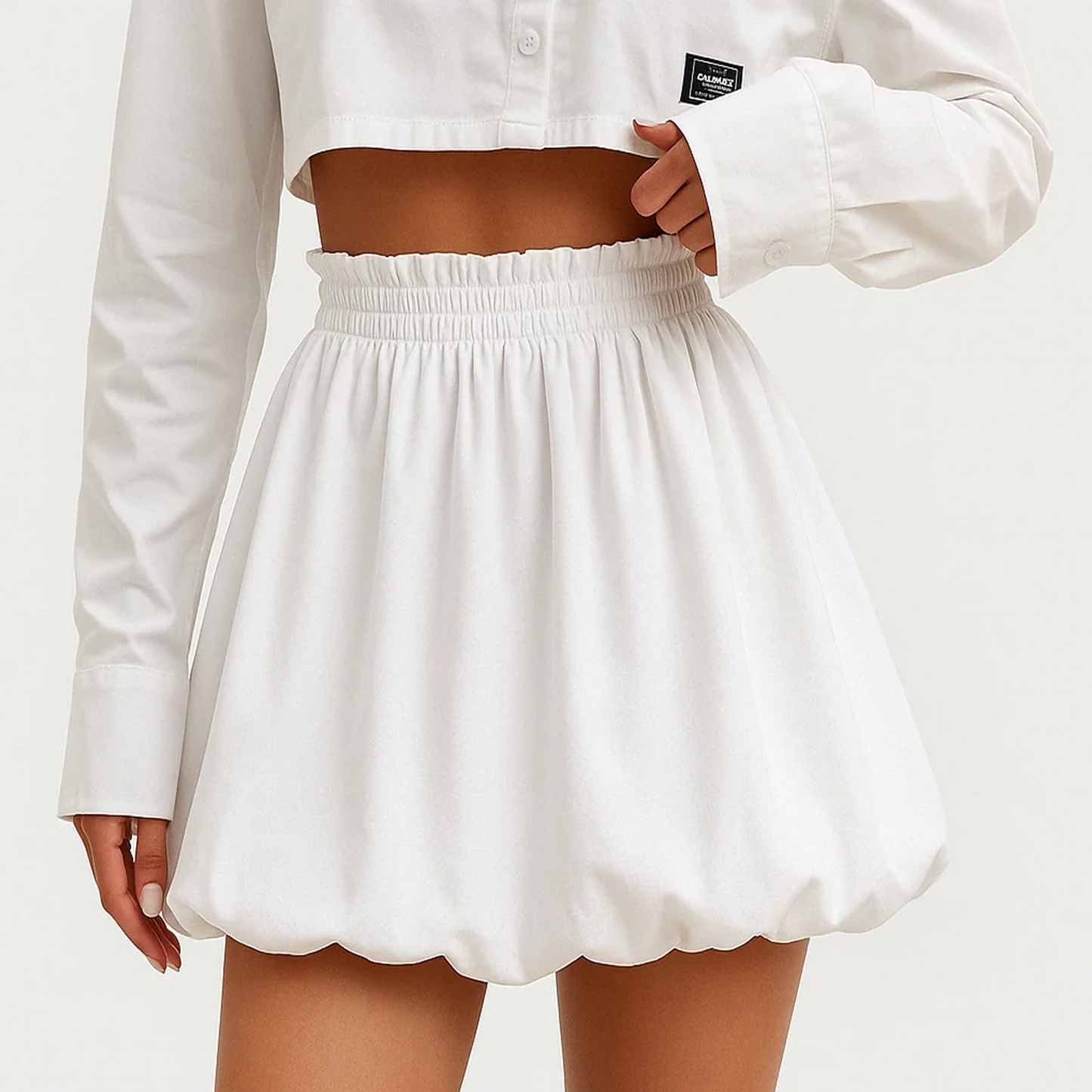 SOMER Skirts For Women High Waist Ruffle Fluffy Bubble Skirt Trendy Cute Going Out Party Skirt