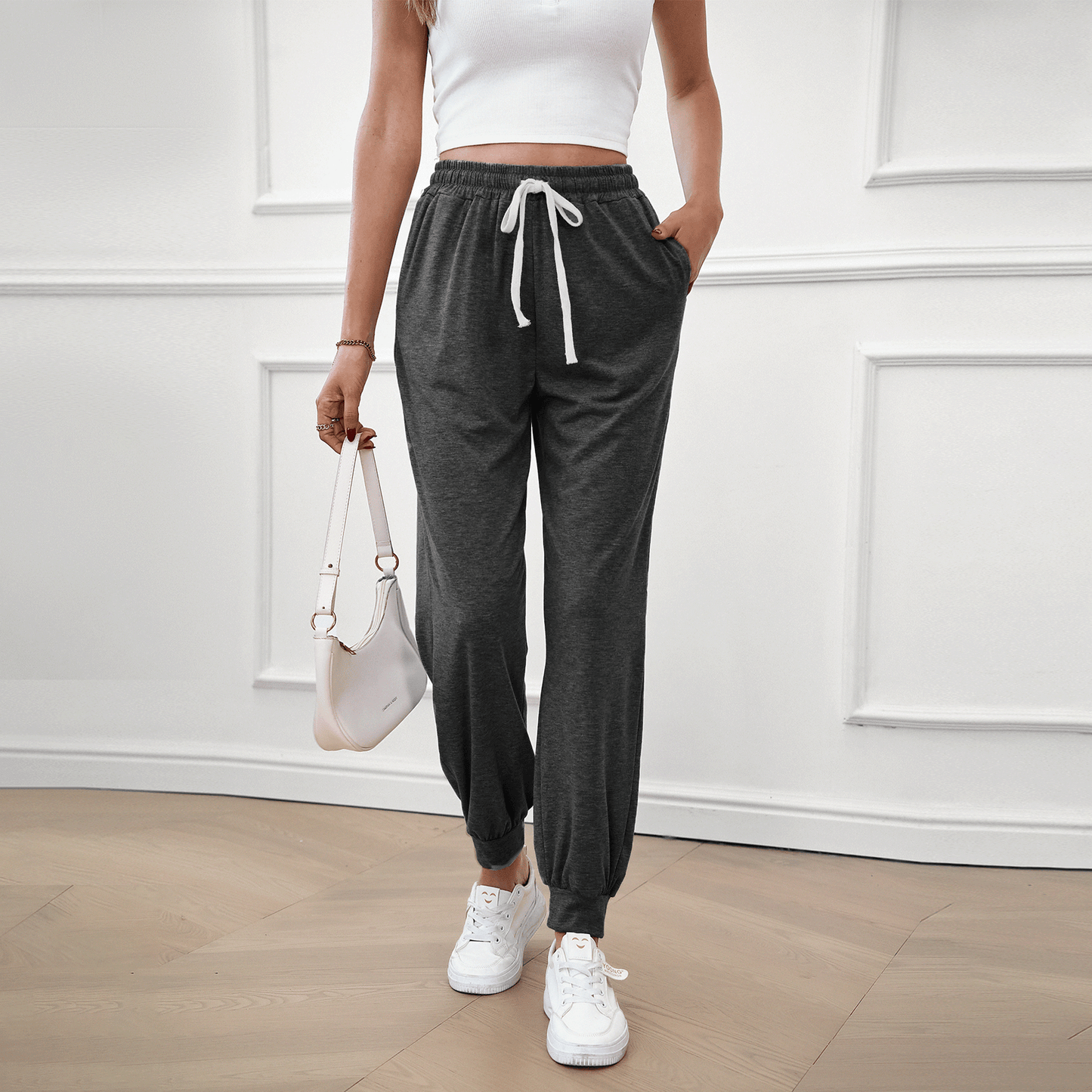 SOMER Women's Workout Sweatpants Jogger Lounge Pants with Pockets Light Weight Loose Comfy Casual Pajama Pants