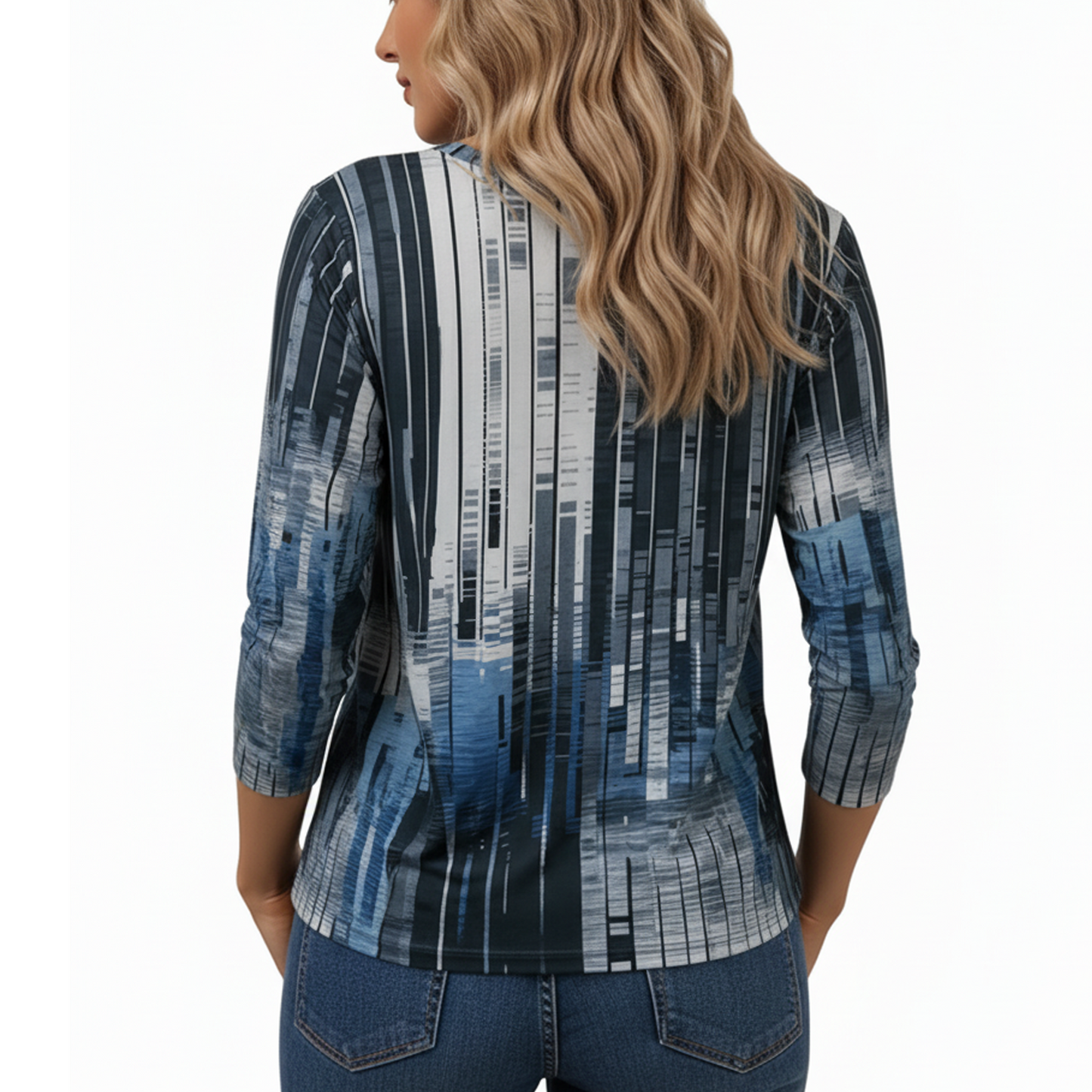 SOMER Womens Tops 3/4 Sleeve V Neck Blouses Casual Shirts Loose Fit Tunic Tops for Going Out, 2025 Fall