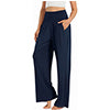 SOMER Women's Wide Leg Palazzo Lounge Pants with Pockets Light Weight Loose Comfy Casual Pajama Pants