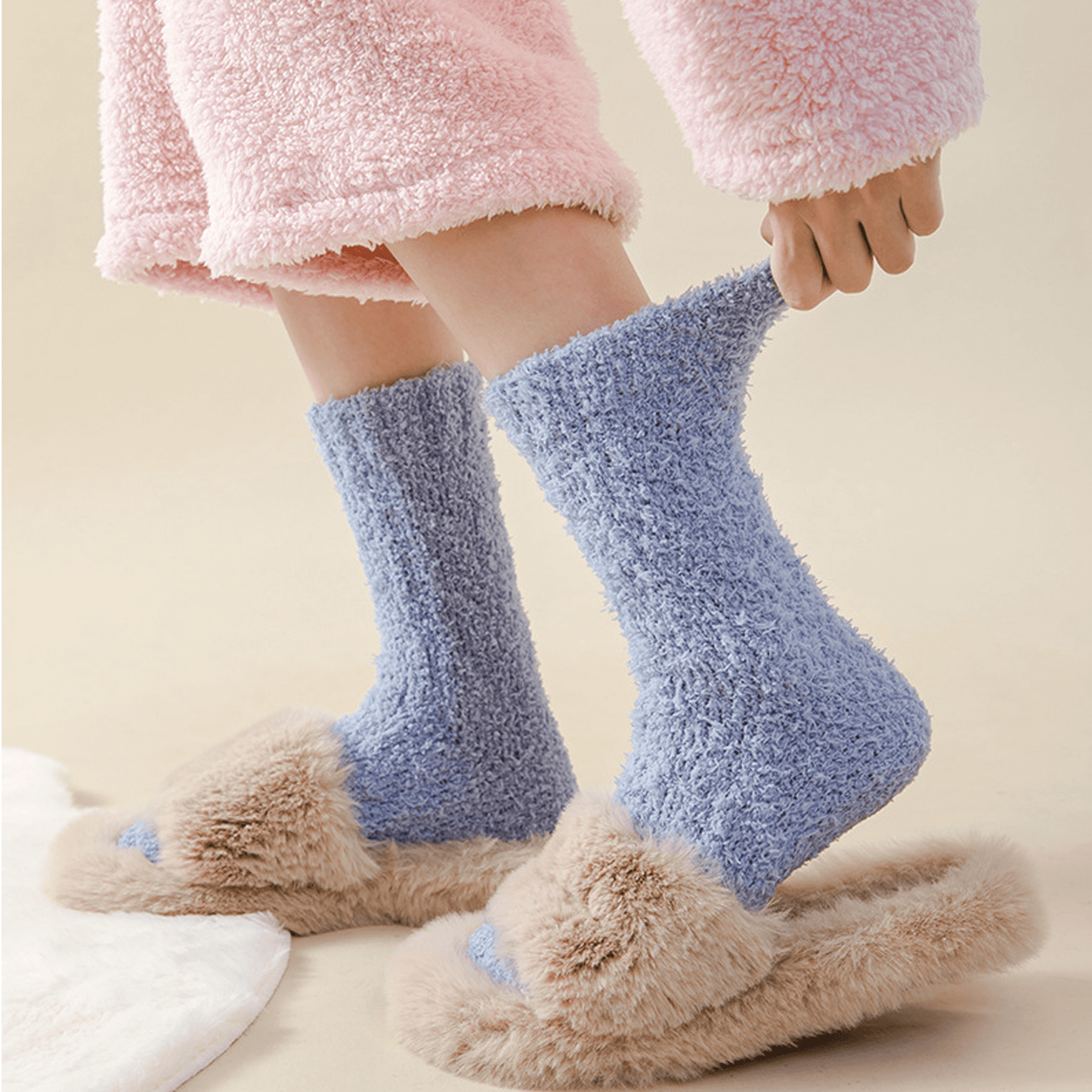 SOMER 3 Pairs Fuzzy Socks Cute Cozy Fluffy Socks For Women Soft Warm somer-3-pairs-fuzzy-socks-cute-cozy-fluffy-socks-for-women-soft-warm