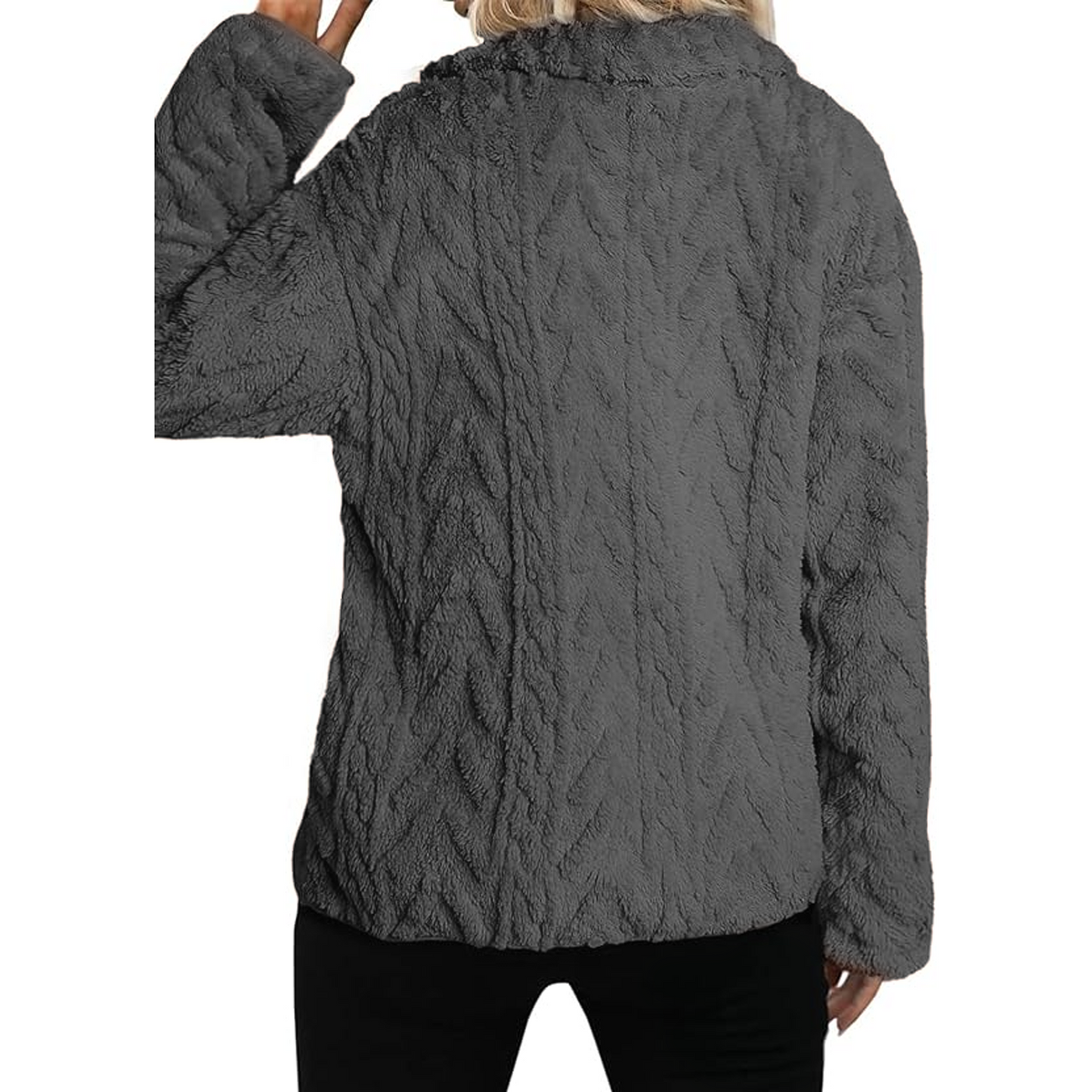 SOMER Fleece Jacket Women Fall Coats Sherpa Jacket Women Long Sleeve with Pockets Zip up Soft Warm, 2025 Winter