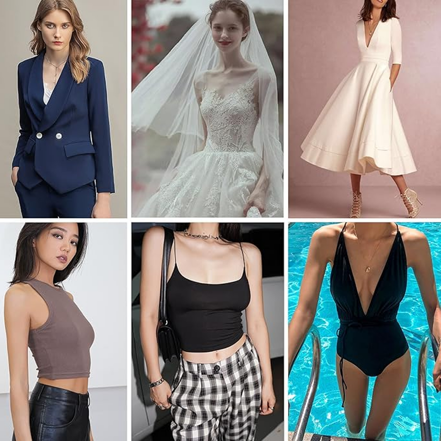 SOMER 50 Pairs Nipple Covers for Women, Disposable Nude Sticky Bra, Plum Blossom Shaped Boob Tape Breast Petals, Non-Woven Fabric Nipple Pasties