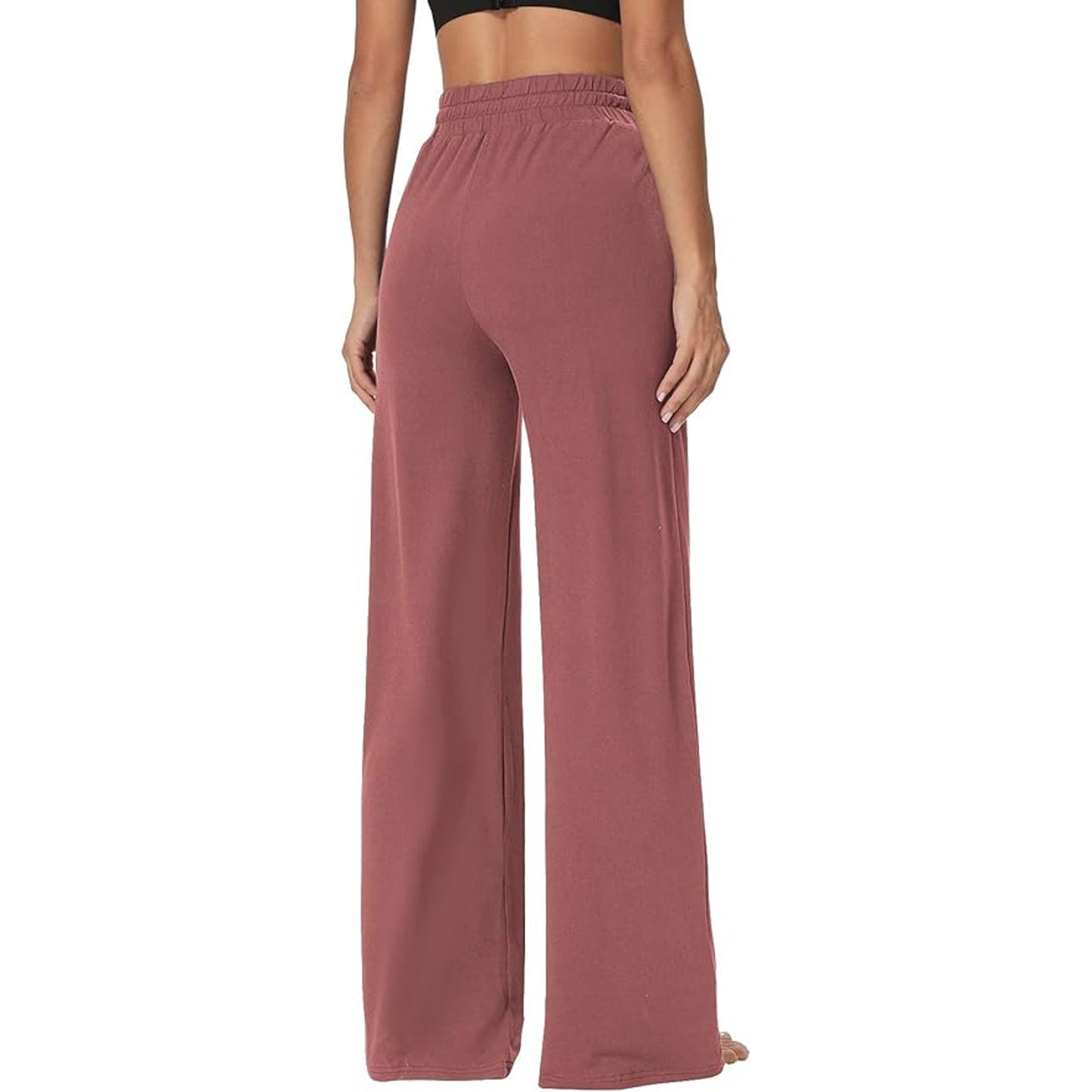 SOMER Womens Yoga Sweatpants Wide Leg Lounge Pajamas Pants Drawstring Workout Comfy Joggers Pants with Pockets