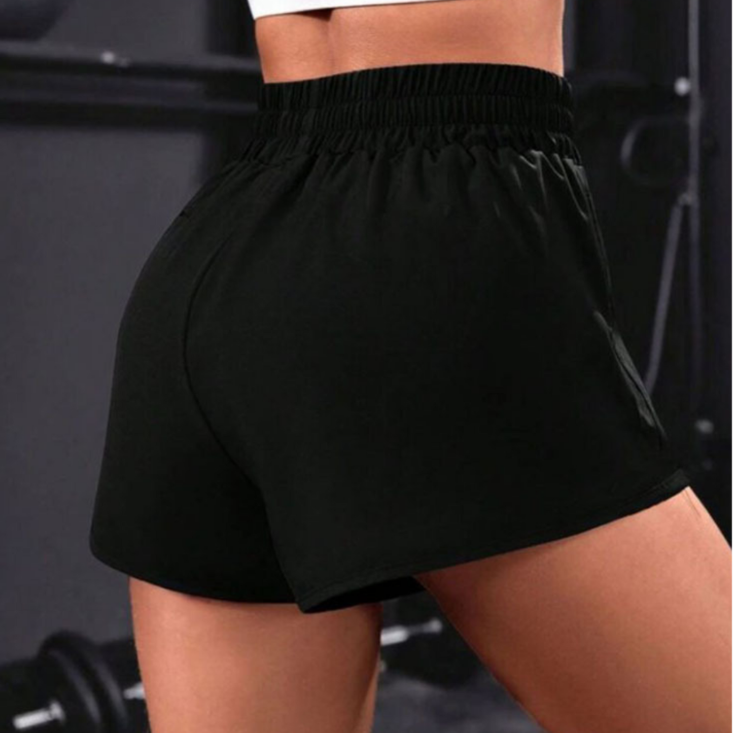 SOMER Biker Women's Athletic Shorts High-Waisted Running Quick-Dry 2-in-1 Sport Shorts with Pockets and Built-in Liner for Summer 2025