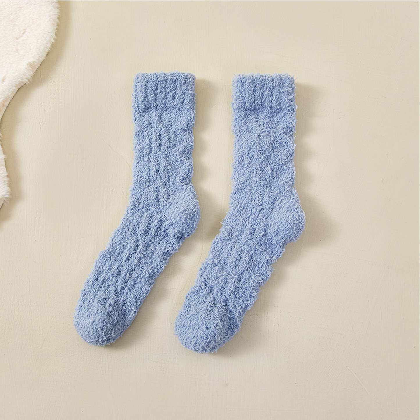 SOMER 3 Pairs Fuzzy Socks, Cute Cozy Fluffy Socks for Women, Soft Warm Winter Slipper Socks for Women