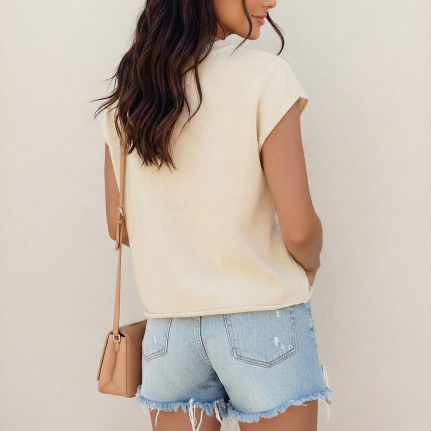 SOMER Sweater Vest Women Sleeveless Sweater Tops for Women Summer Knit Vest Trendy Lightweight Crew Neck Sweater Tank Top