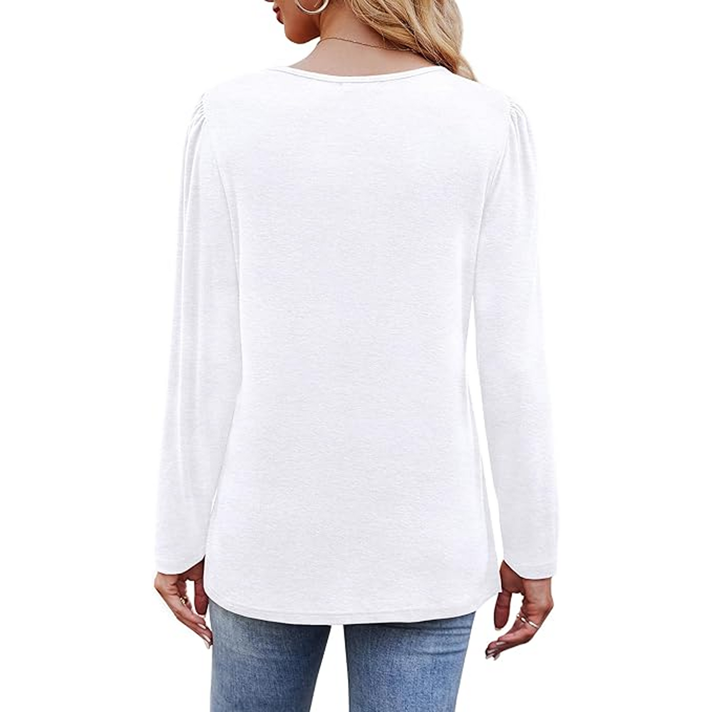 SOMER Long Sleeve Shirts for Women Fall Clothes womens tops Blouses for Women Dressy Casual Tunic Loose Fit Trendy Black