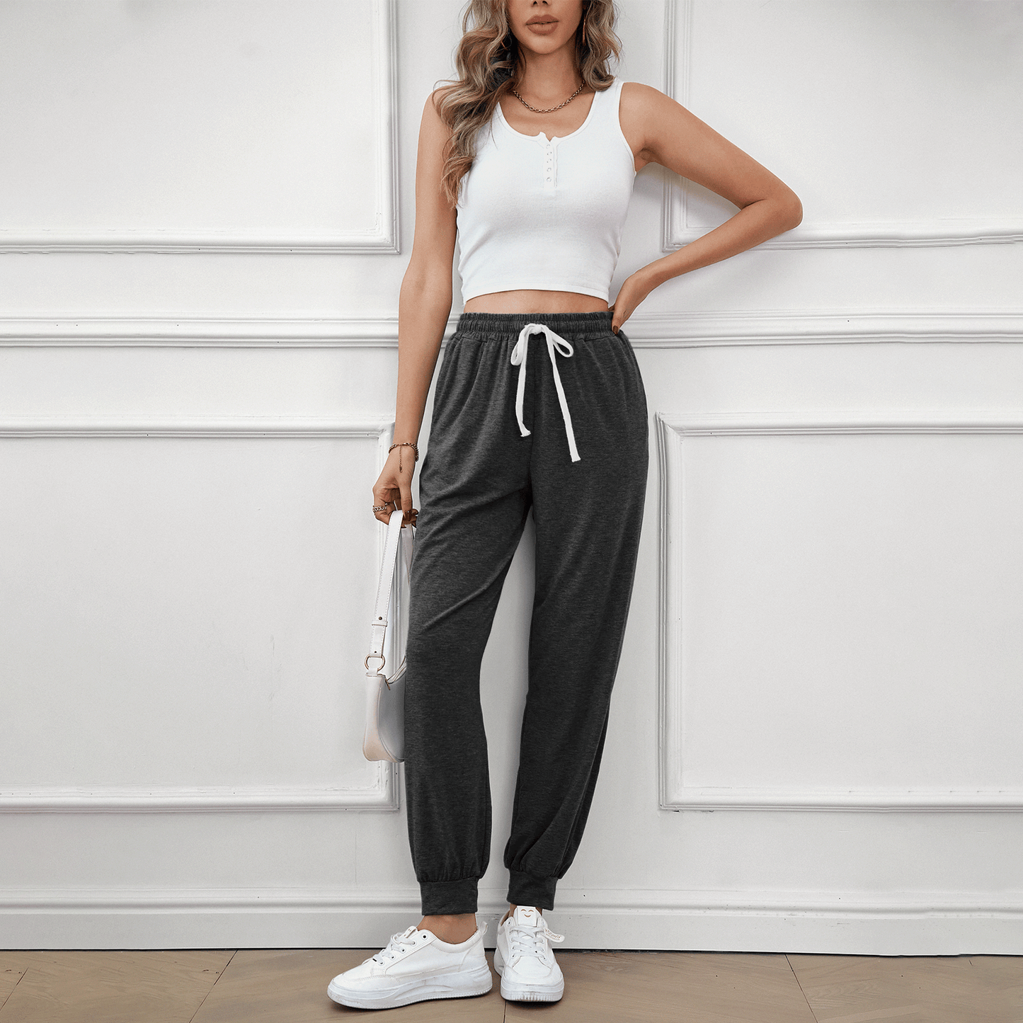 SOMER Women's Workout Sweatpants Jogger Lounge Pants with Pockets Light Weight Loose Comfy Casual Pajama Pants