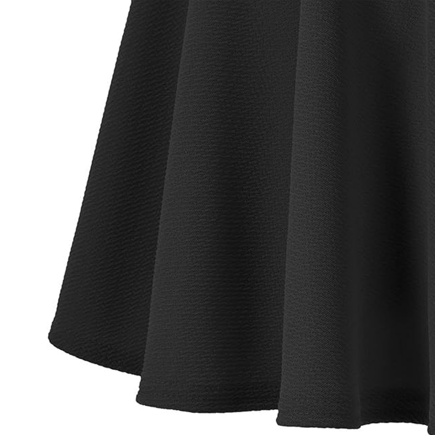 SOMER Black Mini Skirt, Comfy Mini Skirts for Women High Waist Casual, A-Line Summer Fall Women’s Basic Stretch Flared Versatile Skirt 2025