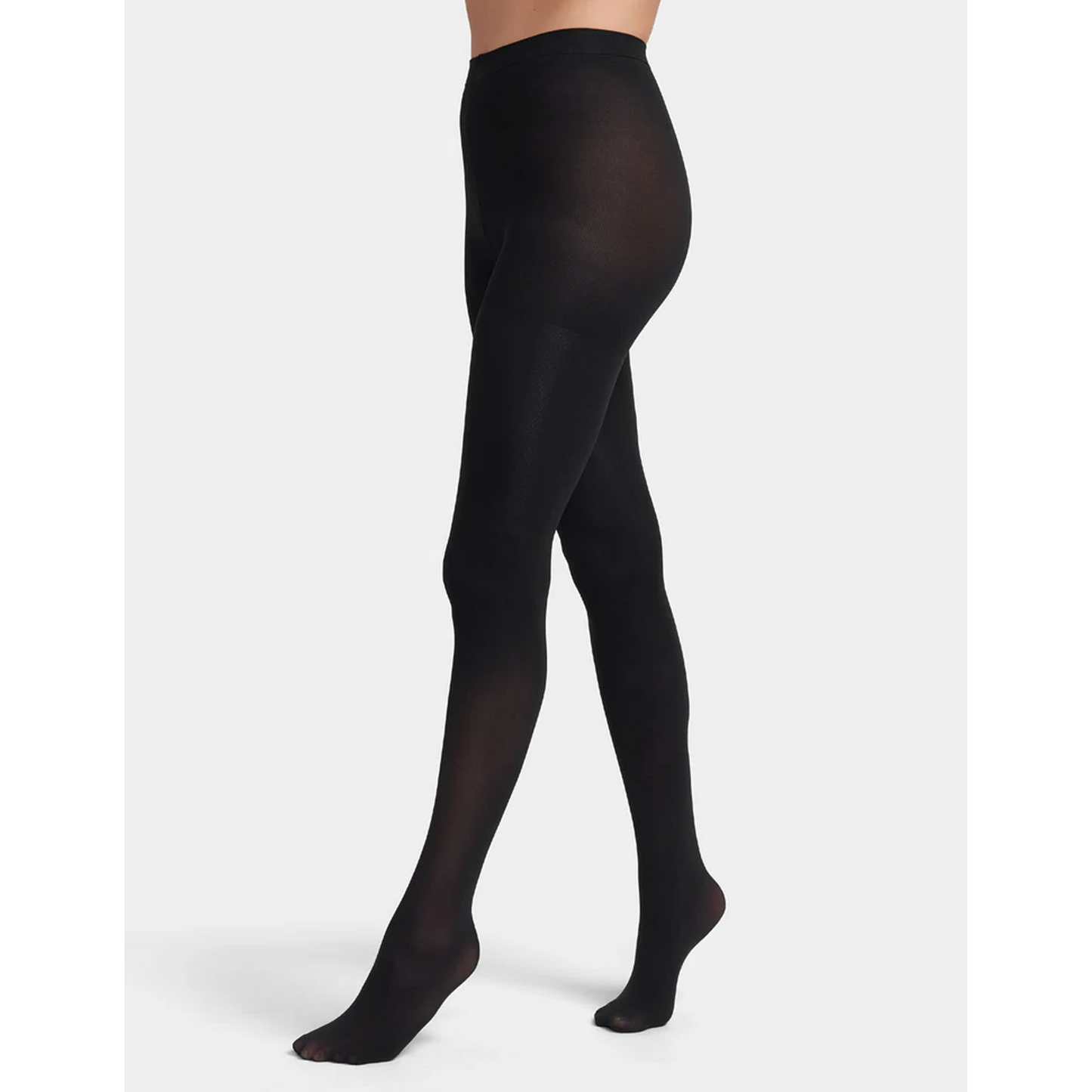 SOMER Tights for Women 2 Pair Set Pantyhose with Reinforced Toe Black Stockings Fashion Pantyhose Soft Opaque Tights