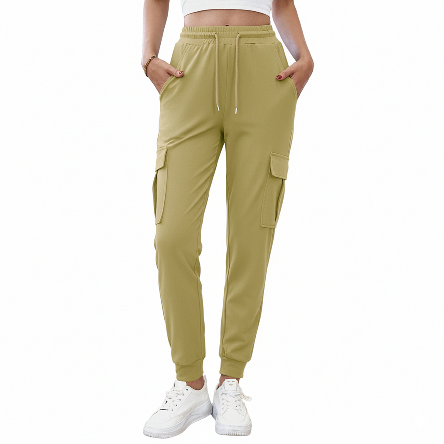 SOMER Sweatpants Women Cargo Joggers Hiking Pants Comfy Lounge Lightweight Drawstring Workout Pants with Pockets
