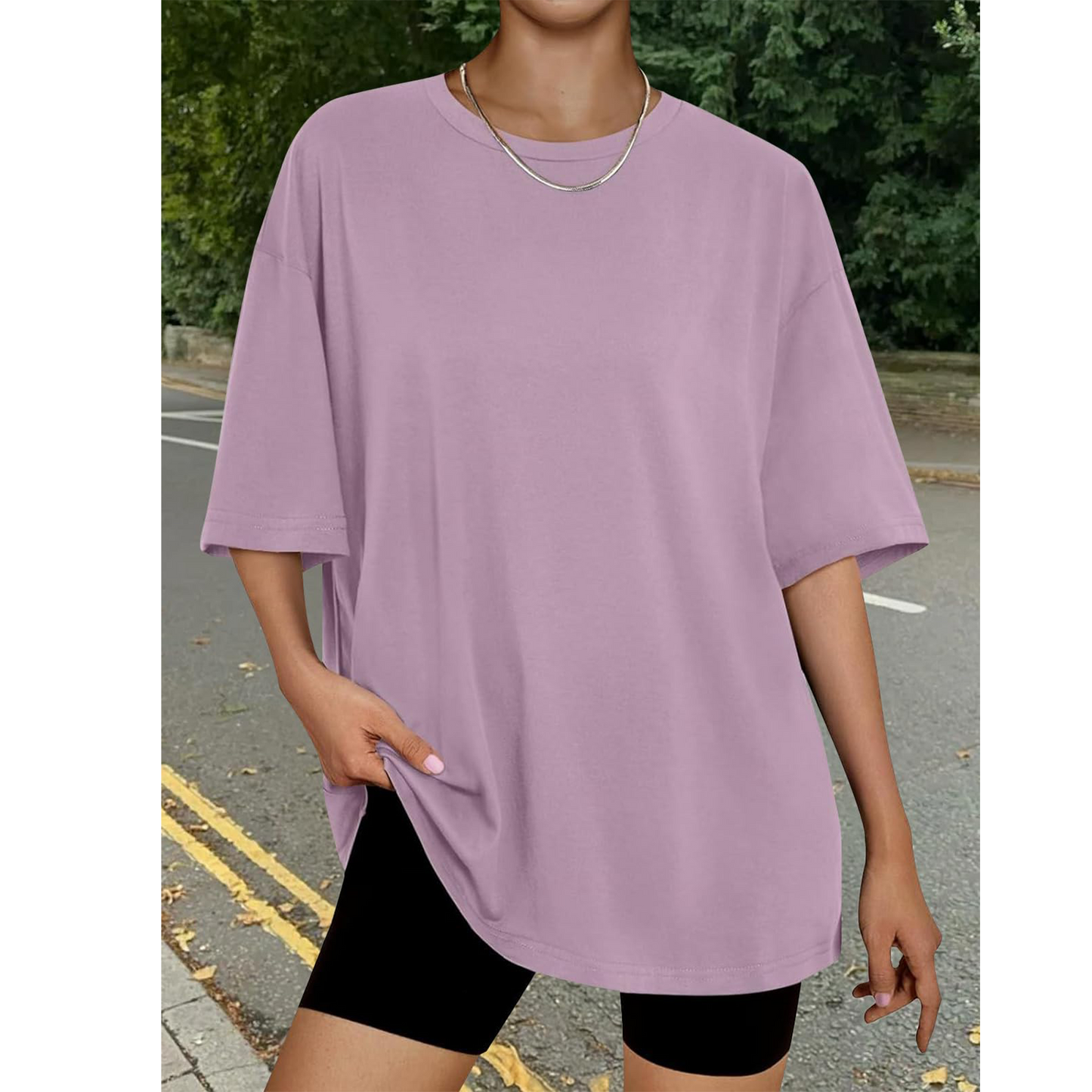 SOMER Womens Oversized Summer T Shirts Fashion Workout Plus Size Tops Short Sleeve Beach Vacation Gym Clothes 2025