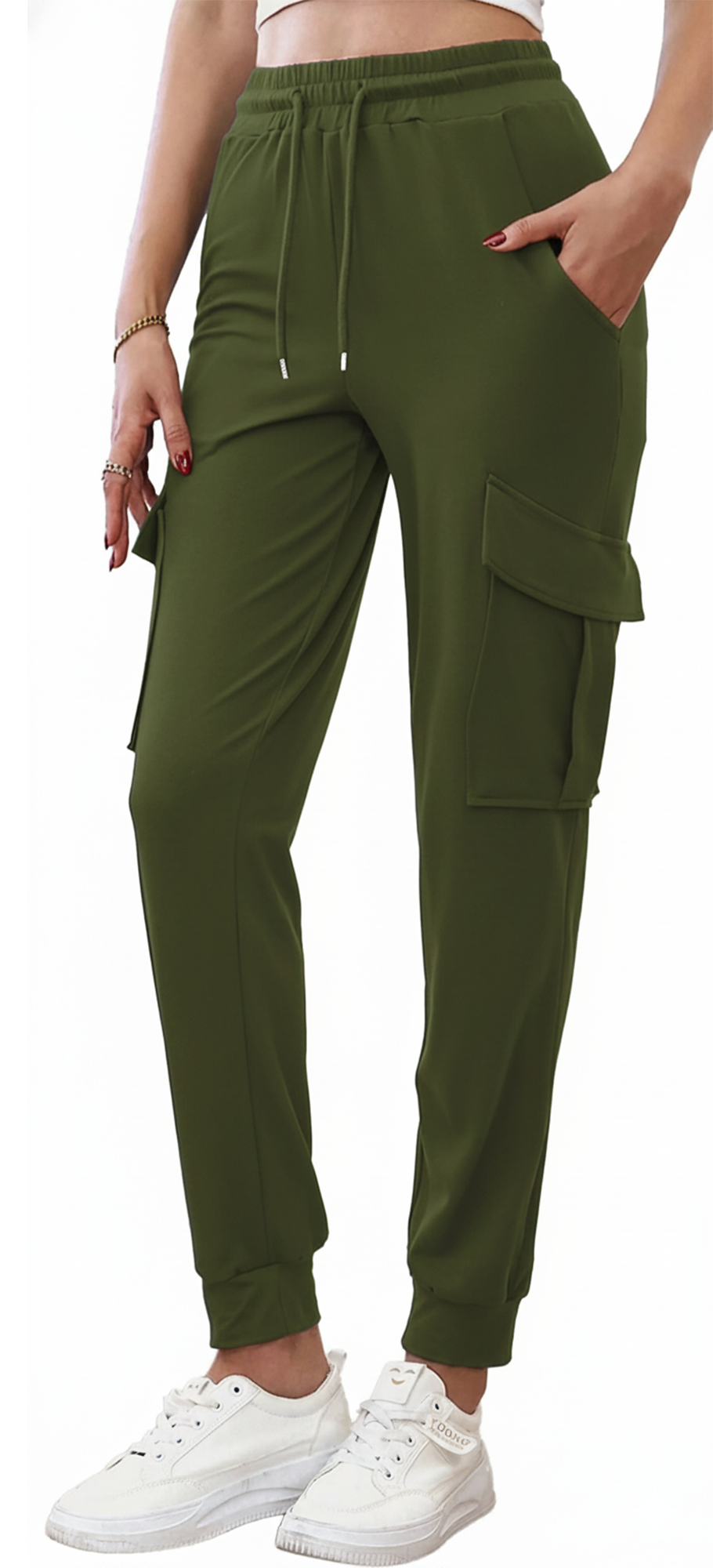 SOMER Sweatpants Women Cargo Joggers Hiking Pants Comfy Lounge Lightweight Drawstring Workout Pants with Pockets